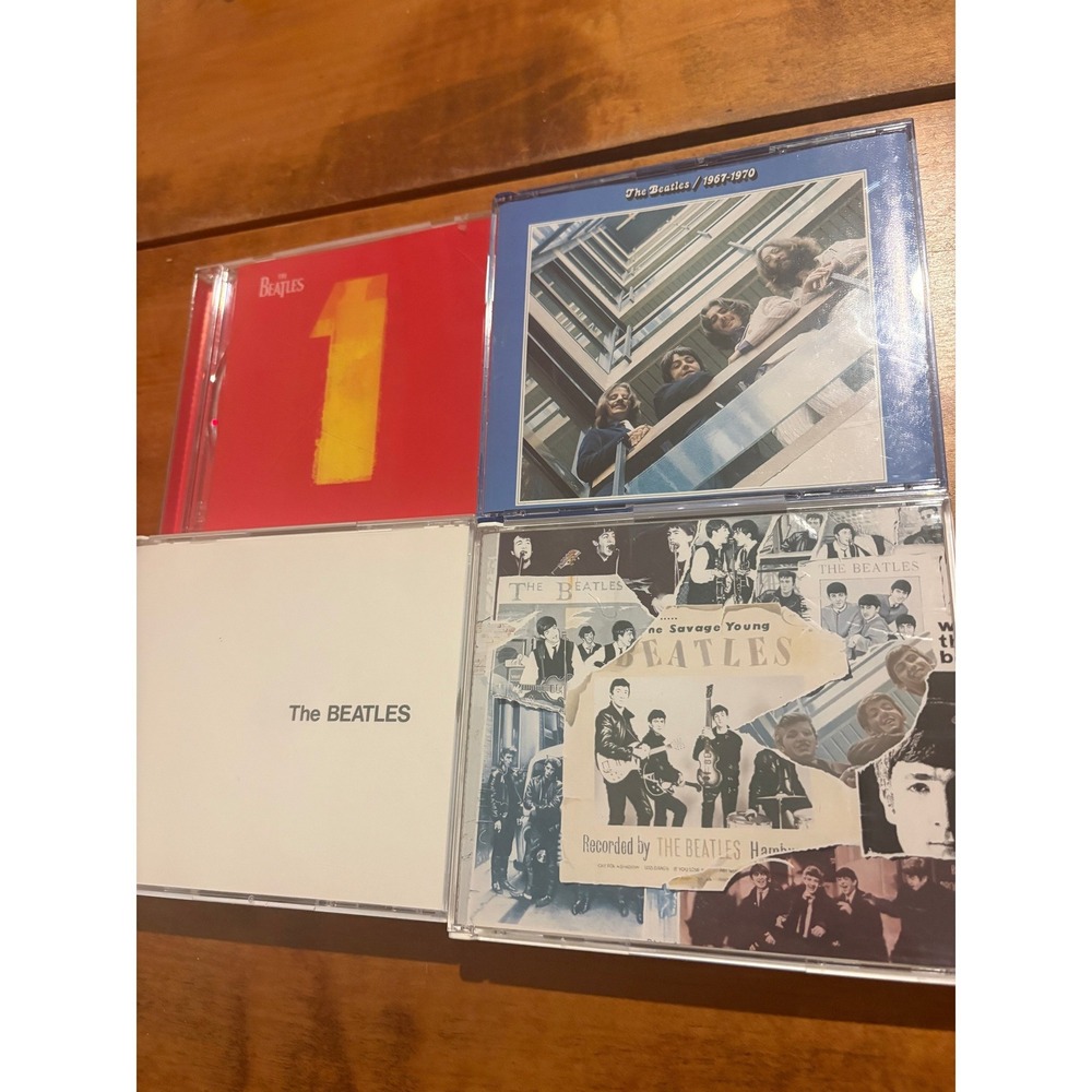 The Beatles CD Lot 1 1967-1970 Blue Album White Album Anthology 1 4-Pack